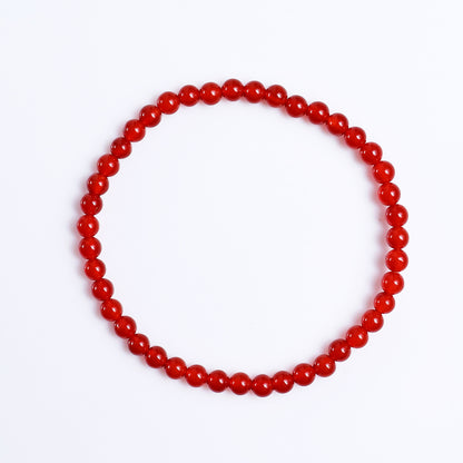 Natural Carnelian Beads Bracelet,Healing Energy Bracelet,Handcrafted Gift