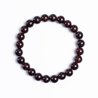 Natural Garnet Beads Bracelet,Healing Energy Bracelet,Handcrafted Gift