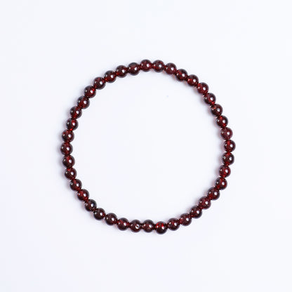 Natural Garnet Beads Bracelet,Healing Energy Bracelet,Handcrafted Gift