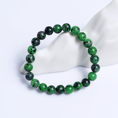 Natural Ruby Zosite Beads Bracelet,Healing Energy Bracelet,Handcrafted Gift