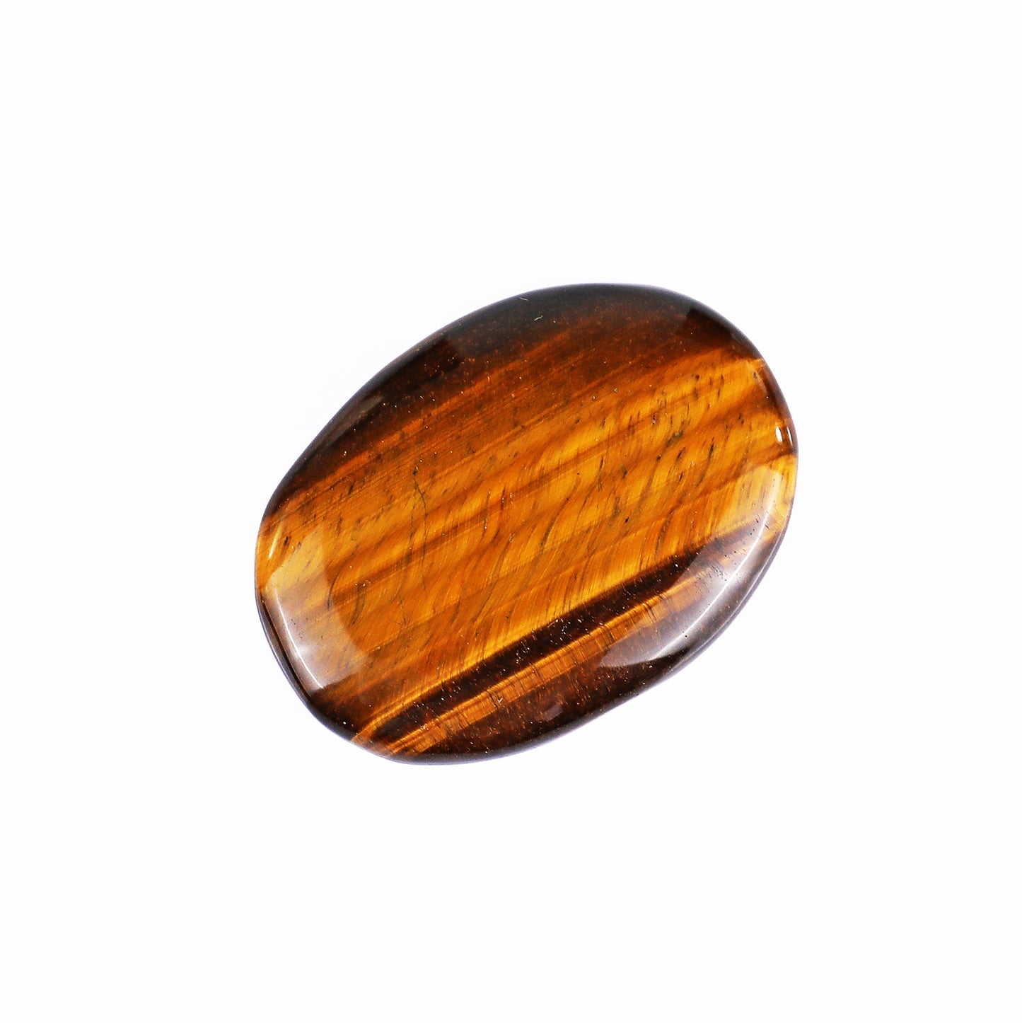 Natural Tiger Iron Eye Hand Carved Crystal Polished Palm Stone