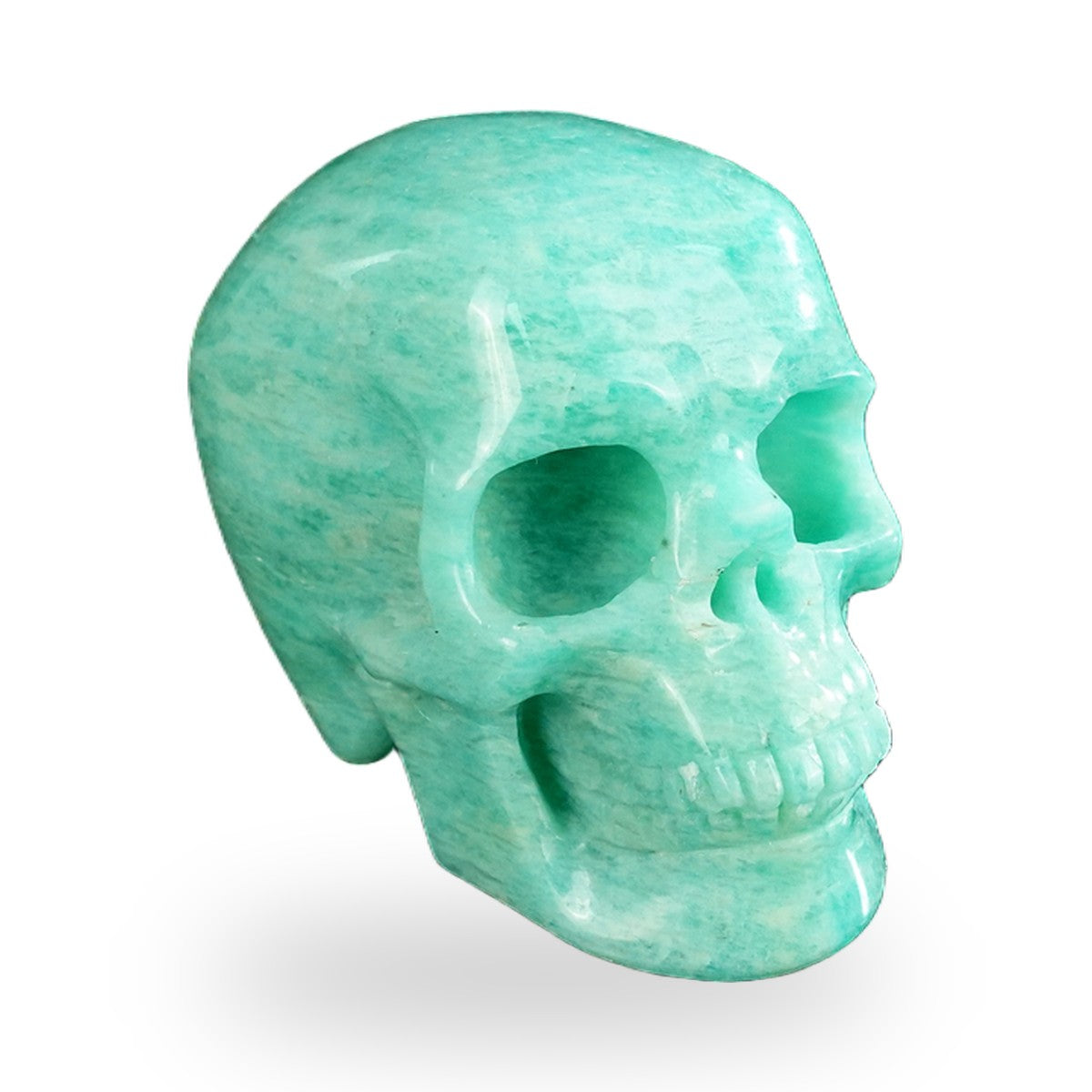 Amazonite crystal skull 2.2" SKH20AA01 view 3