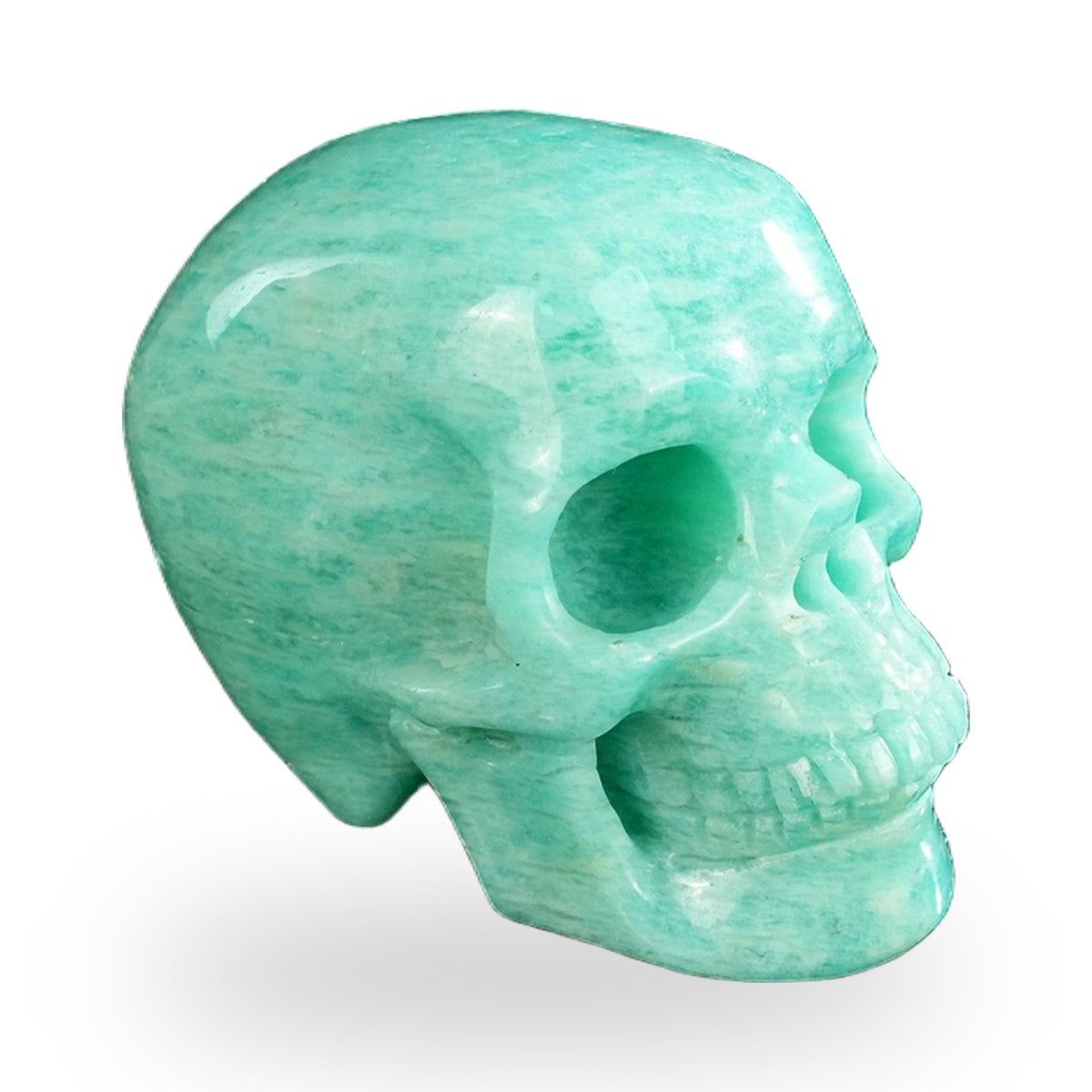 Amazonite crystal skull 2.2" SKH20AA01 view 4