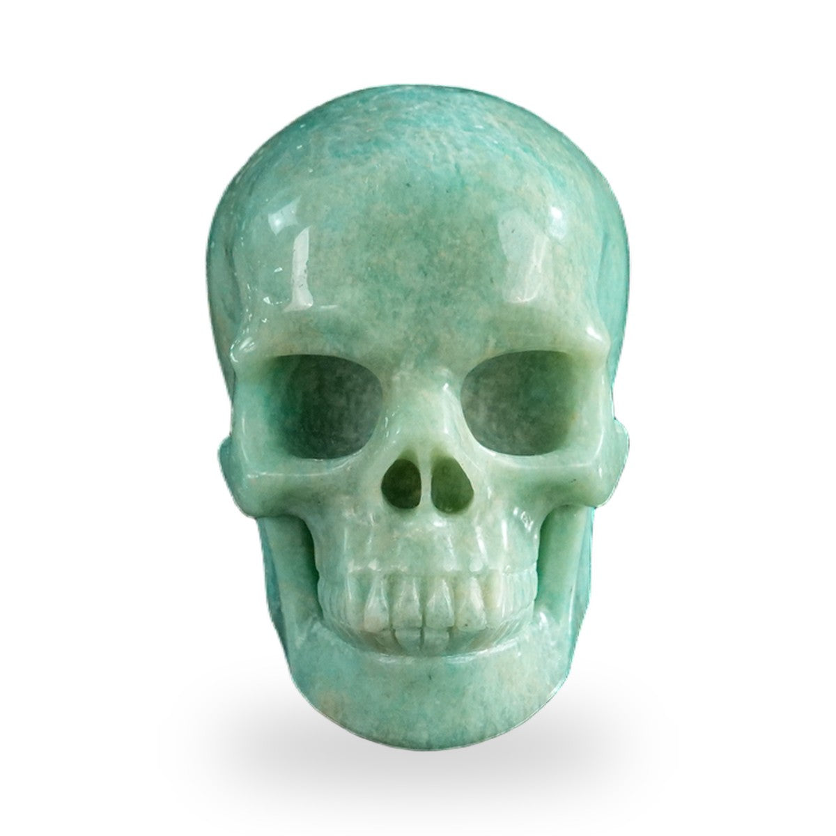Amazonite crystal skull 3" SKH30AA01 hand carved gemstone