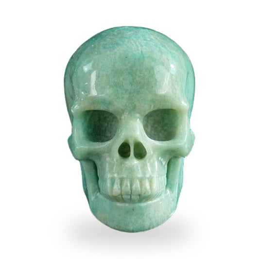 Amazonite crystal skull 3" SKH30AA01 hand carved gemstone