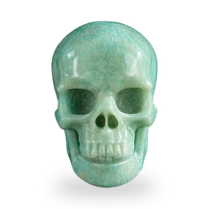 Amazonite crystal skull 3" SKH30AA01 hand carved gemstone