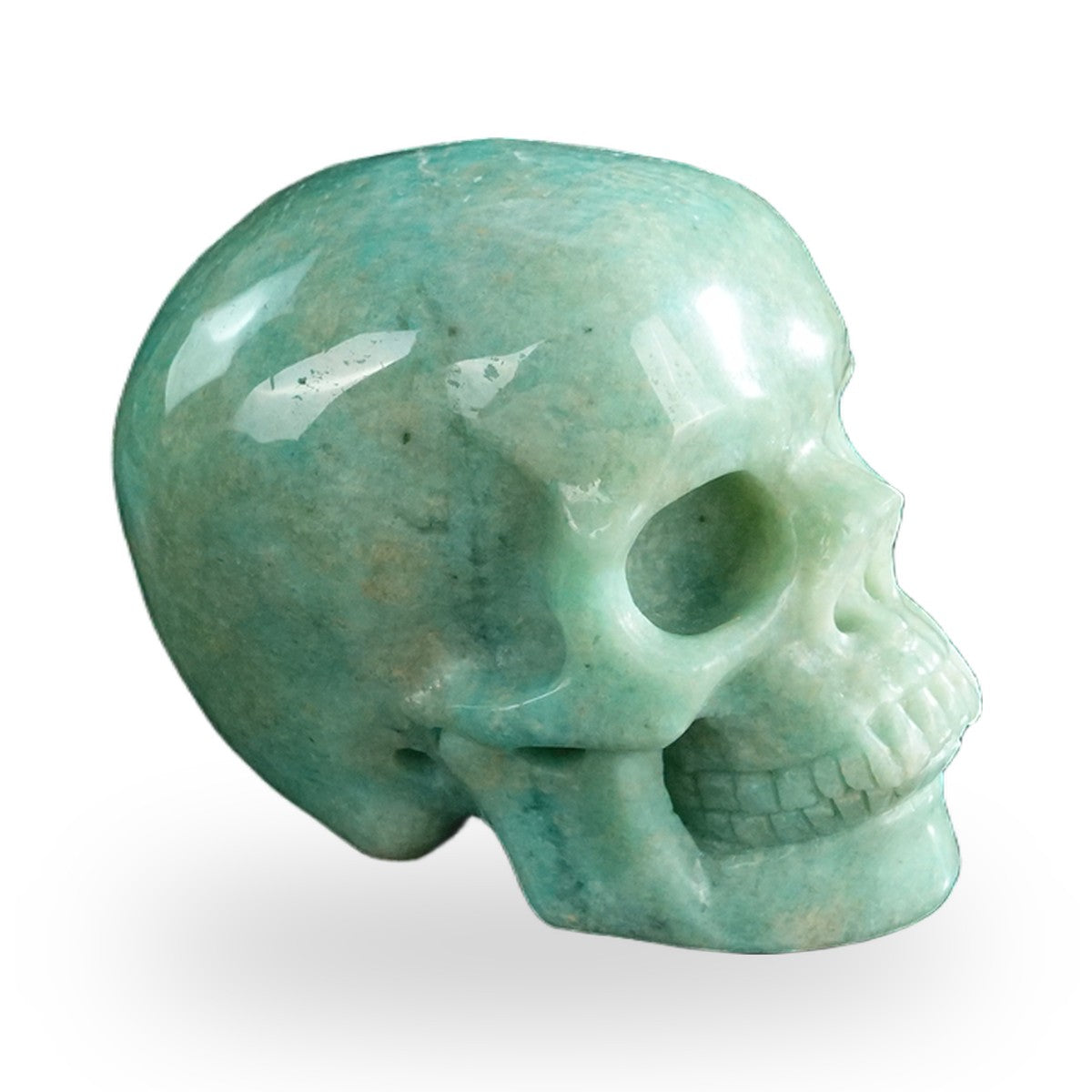 Amazonite crystal skull 3" SKH30AA01 view 4