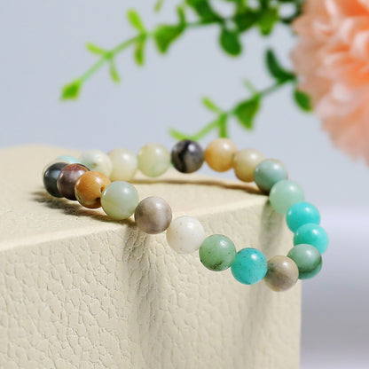 Natural Amazonite Beads Bracelet,Healing Energy Bracelet,Handcrafted Gift