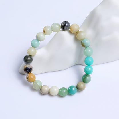 Natural Amazonite Beads Bracelet,Healing Energy Bracelet,Handcrafted Gift