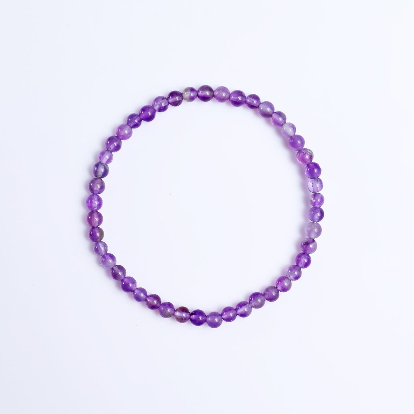 Natural Amethyst Beads Bracelet,Healing Energy Bracelet,Handcrafted Gift