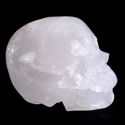 Angolan Quartz crystal skull 2.2" hand carved view 4
