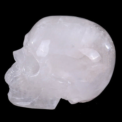 Angolan Quartz crystal skull 2.2" hand carved view 6