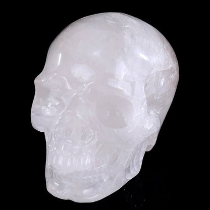 Angolan Quartz crystal skull 2.2" hand carved view 8
