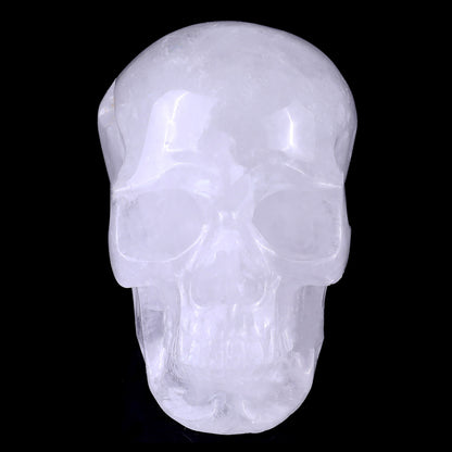Angolan Quartz crystal skull 3" hand carved view 2