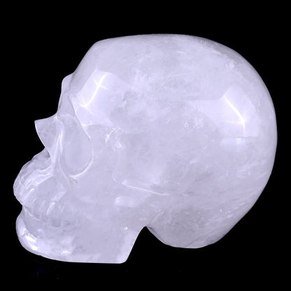 Angolan Quartz crystal skull 3" hand carved view 8