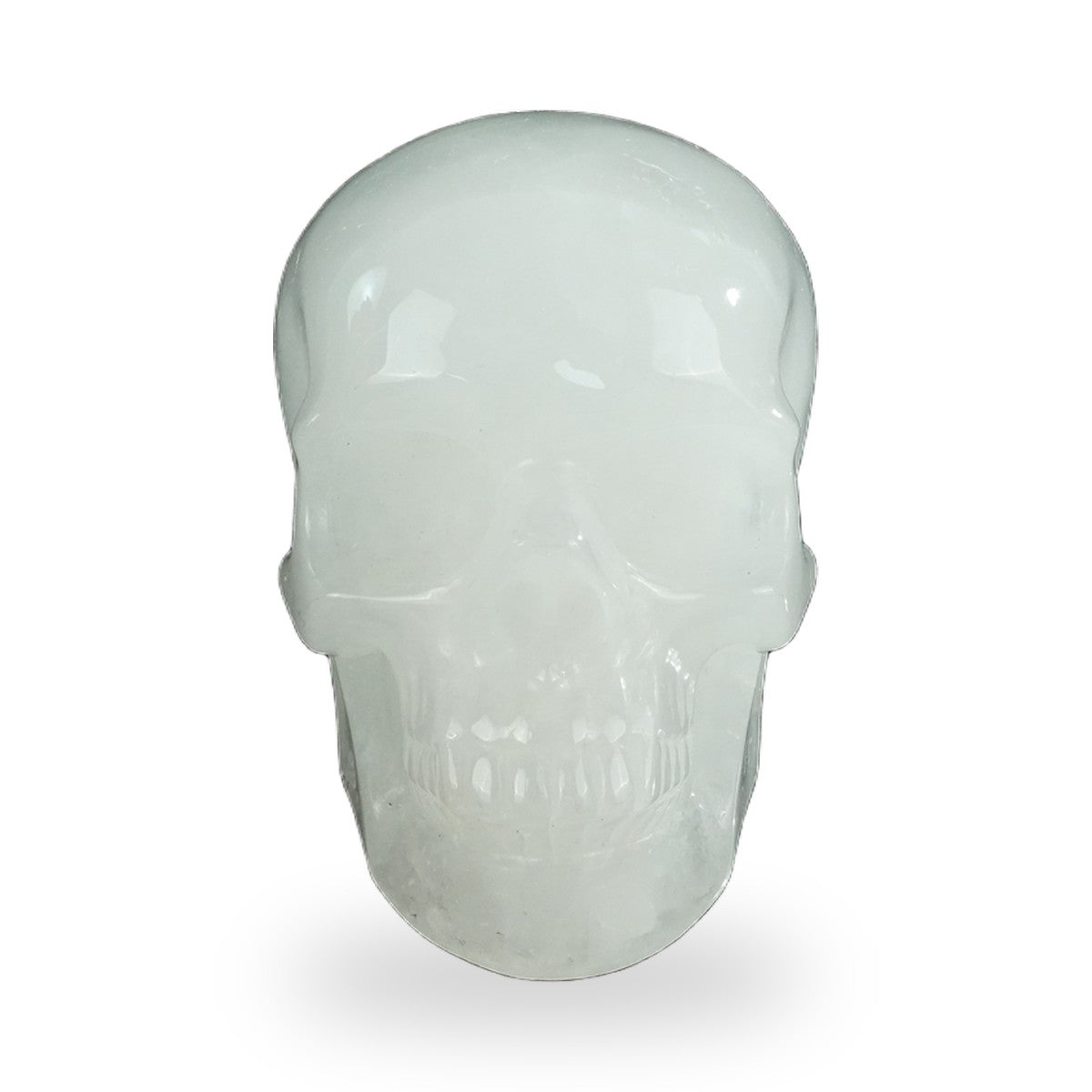 Angolan Quartz crystal skull 4.5" SKH45AQ01 hand carved gemstone