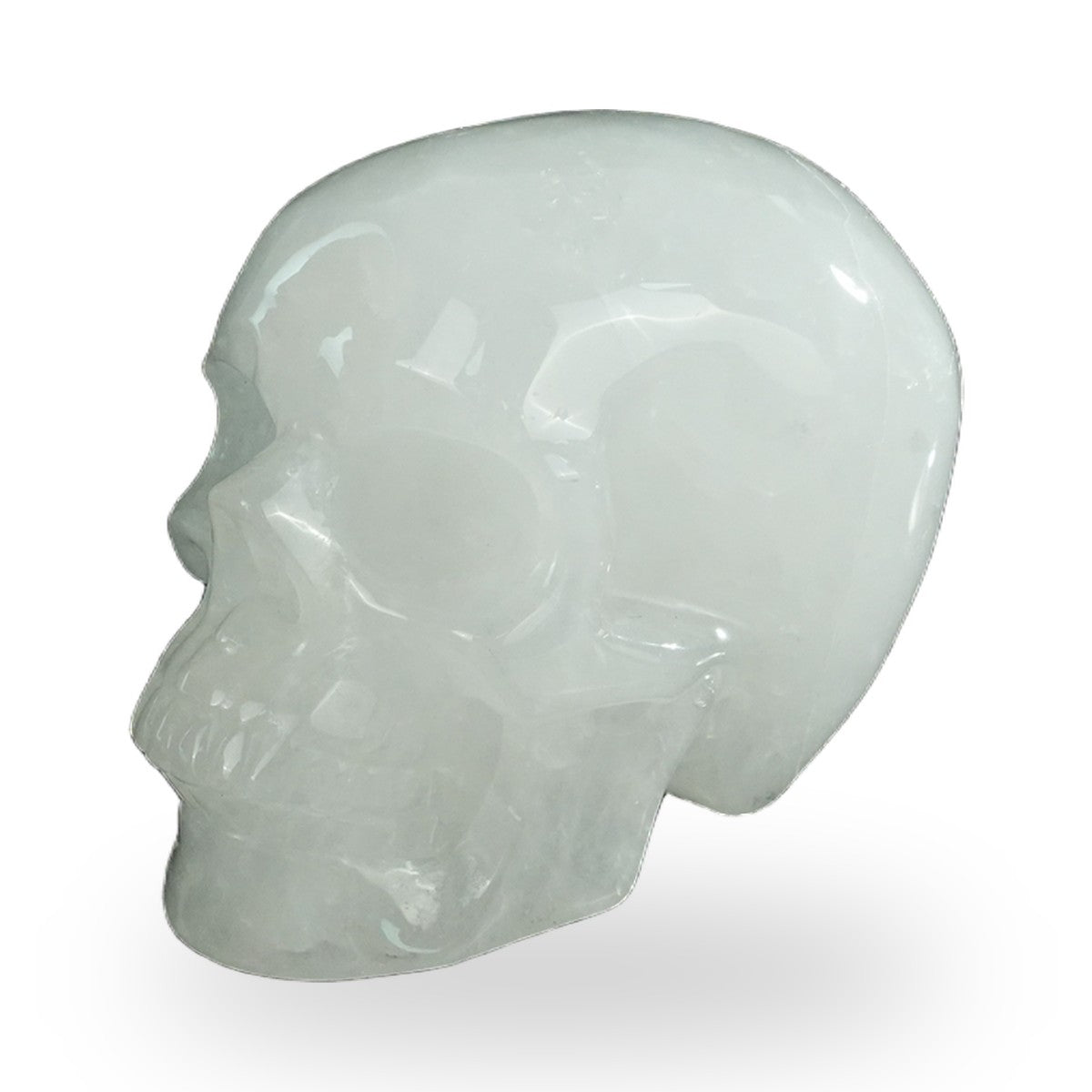 Angolan Quartz crystal skull 4.5" SKH45AQ01 view 6