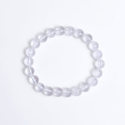 Natural Angolan Quartz Beads Bracelet,Healing Energy Bracelet,Handcrafted Gift