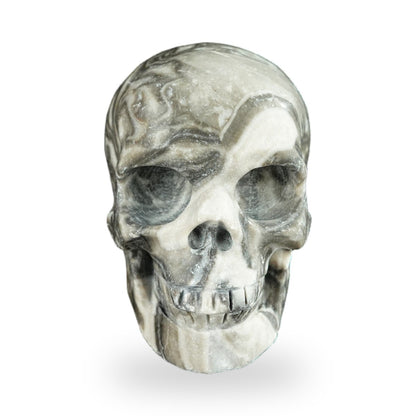 Black Crazy Agate crystal skull 2.2" SKH20BCA03 photo 1