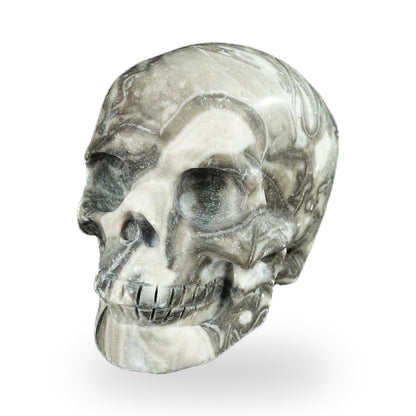 Black Crazy Agate crystal skull 2.2" SKH20BCA03 photo 8