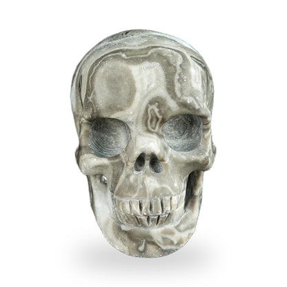 Black Crazy Agate crystal skull 2.2" SKH20BCA04 photo 1