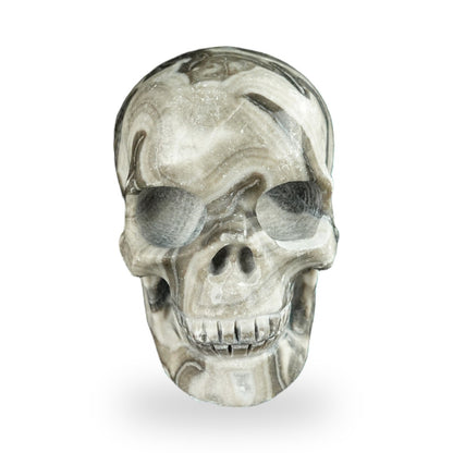 Black Crazy Agate crystal skull 2.2" SKH20BCA10 photo 1