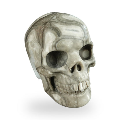 Black Crazy Agate crystal skull 2.2" SKH20BCA16 photo 3