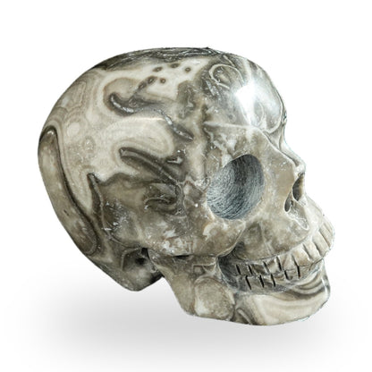 Black Crazy Agate crystal skull 2.2" SKH20BCA17 photo 4