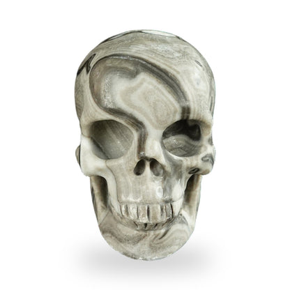 Black Crazy Agate crystal skull 2.2" SKH20BCA18 photo 1