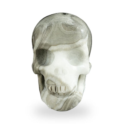 Black Crazy Agate crystal skull 2.2" SKH20BCA19 photo 1
