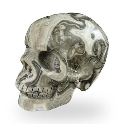 Black Crazy Agate crystal skull 2.2" SKH20BCA20 photo 6