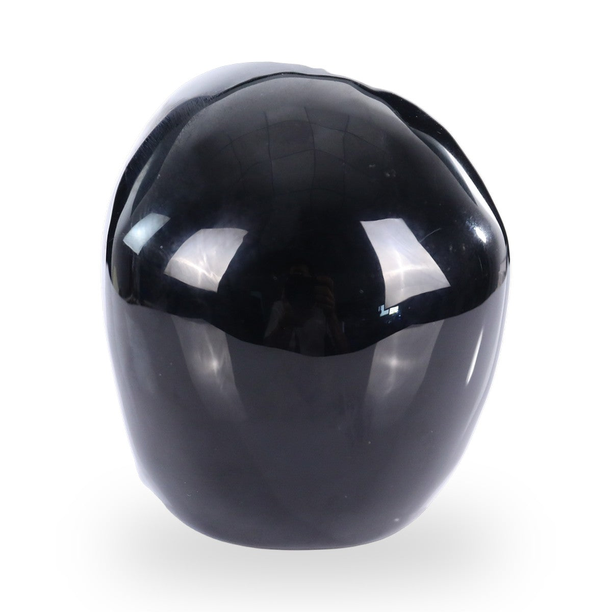 Nicedony 2.2" Black Obsidian Hand Carved Crystal Realistic Skull Sculpture (SKU: SKH20BO01) - Photo 5
