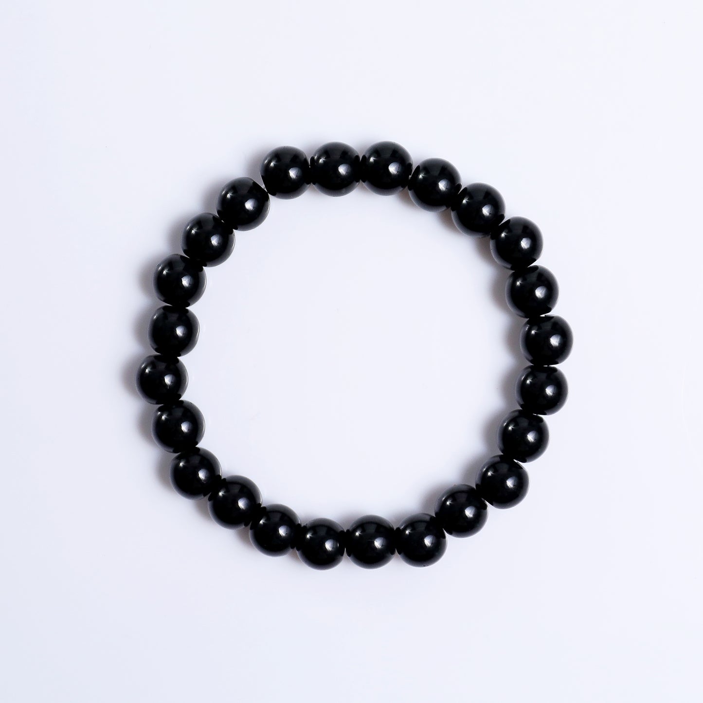 Natural Black Obsidian Beads Bracelet,Healing Energy Bracelet,Handcrafted Gift