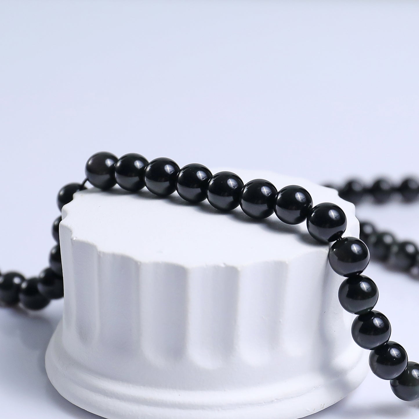 Natural Black Onyx Beads Bracelet,Healing Energy Bracelet,Handcrafted Gift