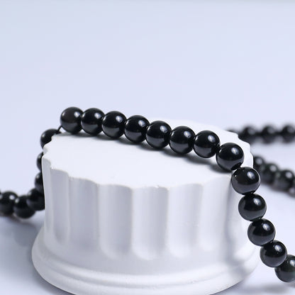Natural Black Onyx Beads Bracelet,Healing Energy Bracelet,Handcrafted Gift