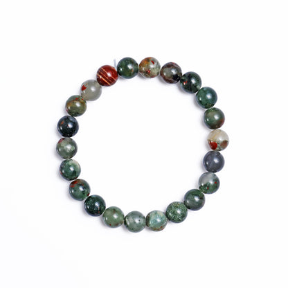 Natural Blood Stone Beads Bracelet,Healing Energy Bracelet,Handcrafted Gift
