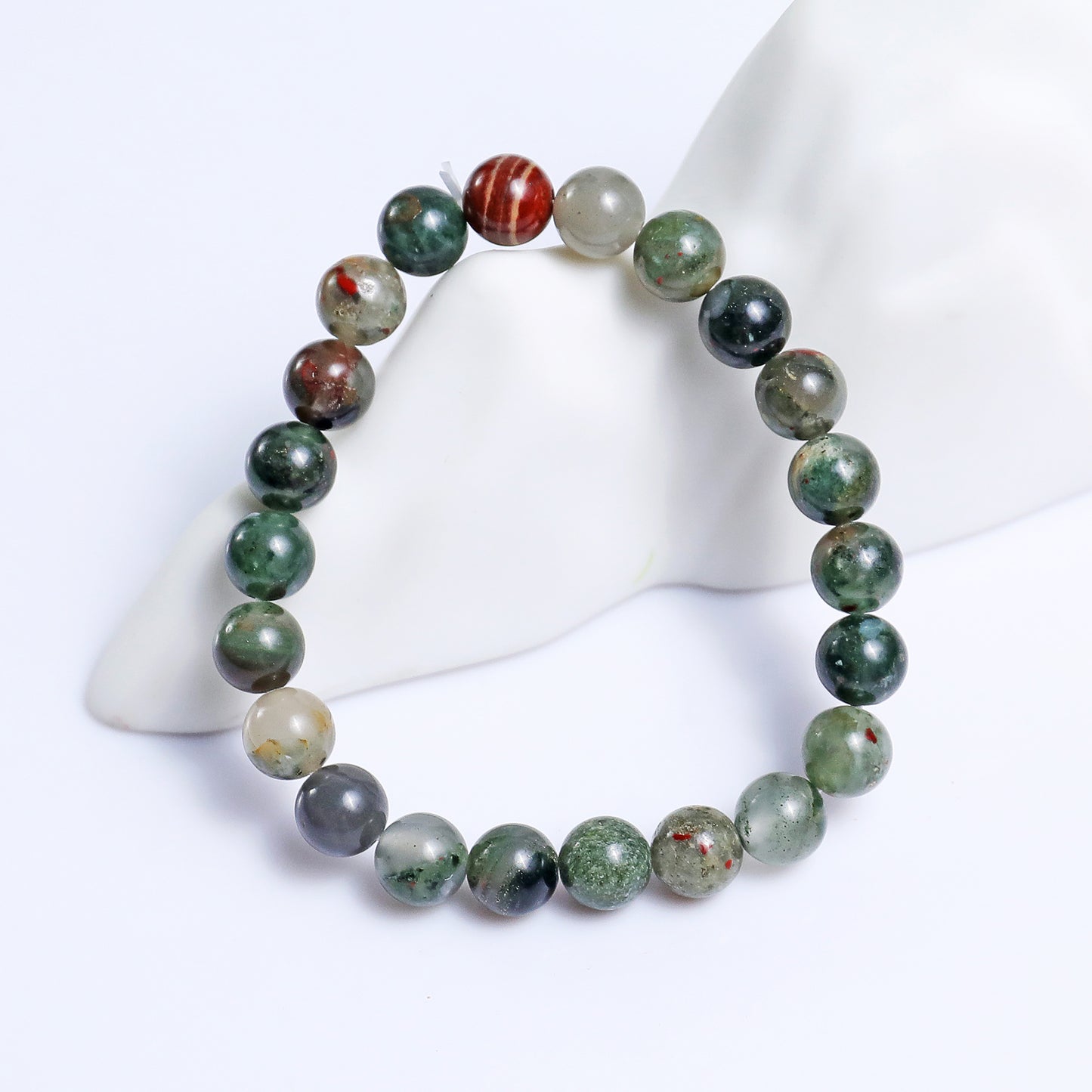 Natural Blood Stone Beads Bracelet,Healing Energy Bracelet,Handcrafted Gift