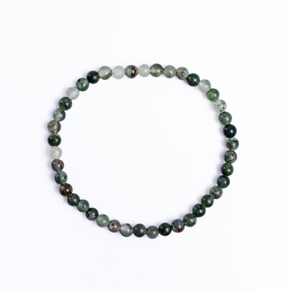 Natural Blood Stone Beads Bracelet,Healing Energy Bracelet,Handcrafted Gift
