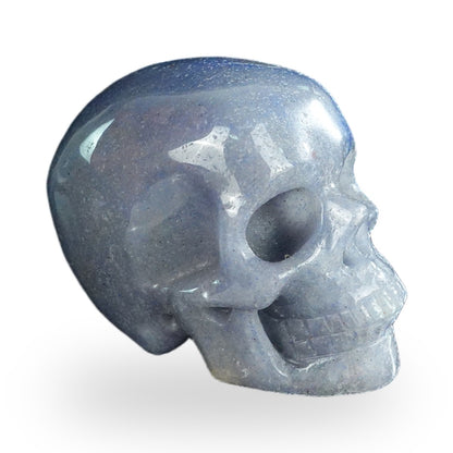 Blue Aventurine crystal skull 2.2" SKH20BA01 view 3