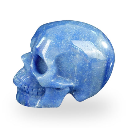 Blue Aventurine crystal skull 4.5" SKH45BA01 view 5