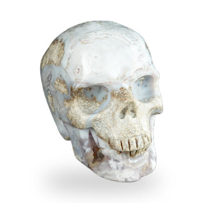 Blue Flower Agate crystal skull 2.2" SKH20BF03 photo 2