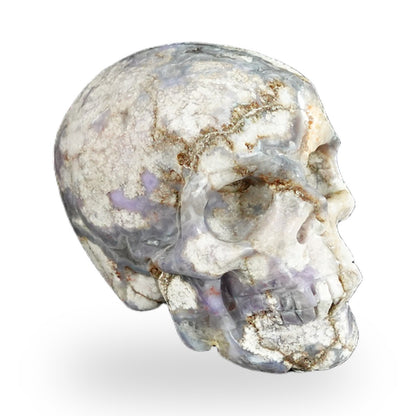 Blue Flower Agate crystal skull 2.2" SKH20BF04 photo 3