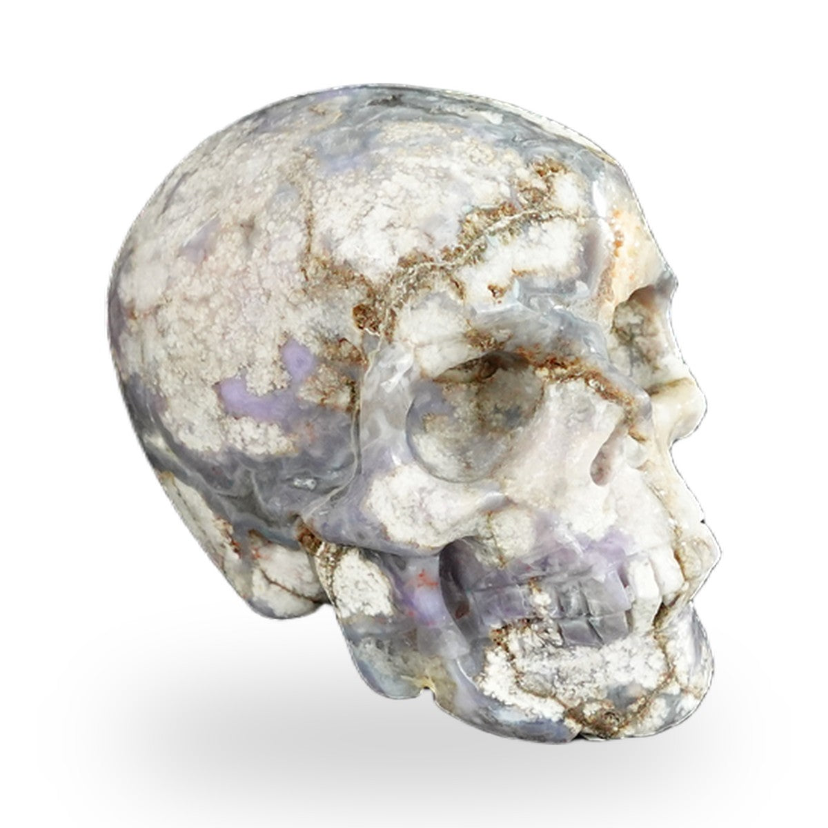 Blue Flower Agate crystal skull 2.2" SKH20BF04 photo 3