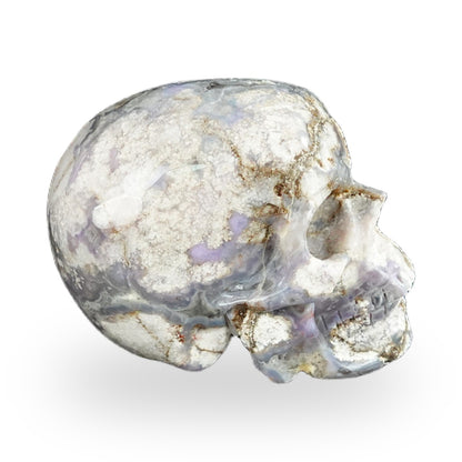 Blue Flower Agate crystal skull 2.2" SKH20BF04 photo 5