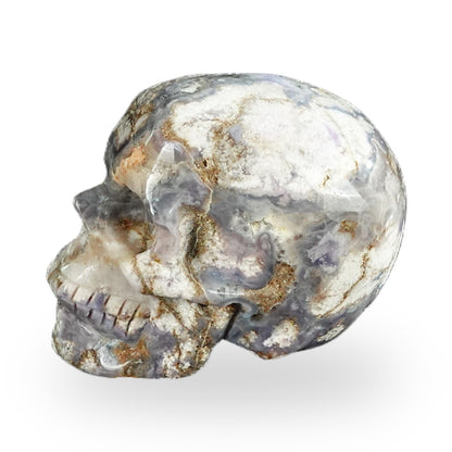 Blue Flower Agate crystal skull 2.2" SKH20BF04 photo 6