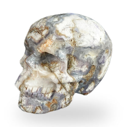 Blue Flower Agate crystal skull 2.2" SKH20BF04 photo 7