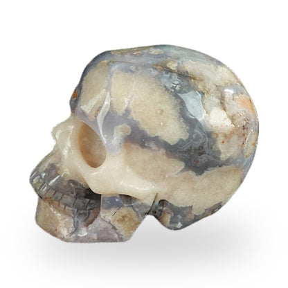 Blue Flower Agate crystal skull 2.2" SKH20BF07 photo 6