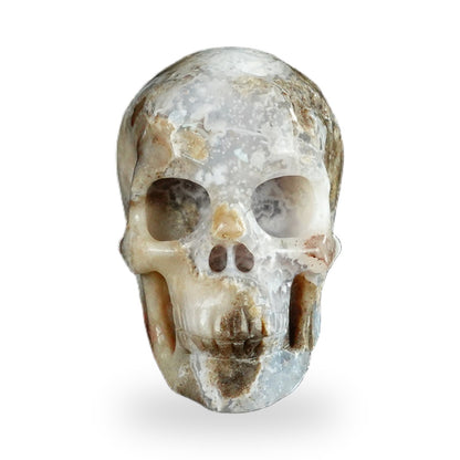 Blue Flower Agate crystal skull 2.2" SKH20BF08 photo 1