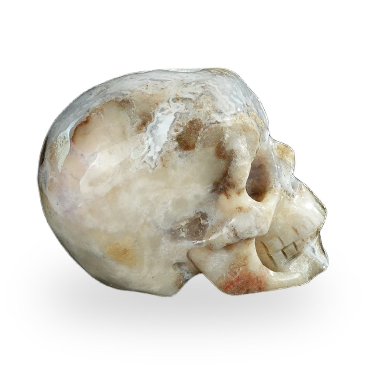 Blue Flower Agate crystal skull 2.2" SKH20BF08 photo 5