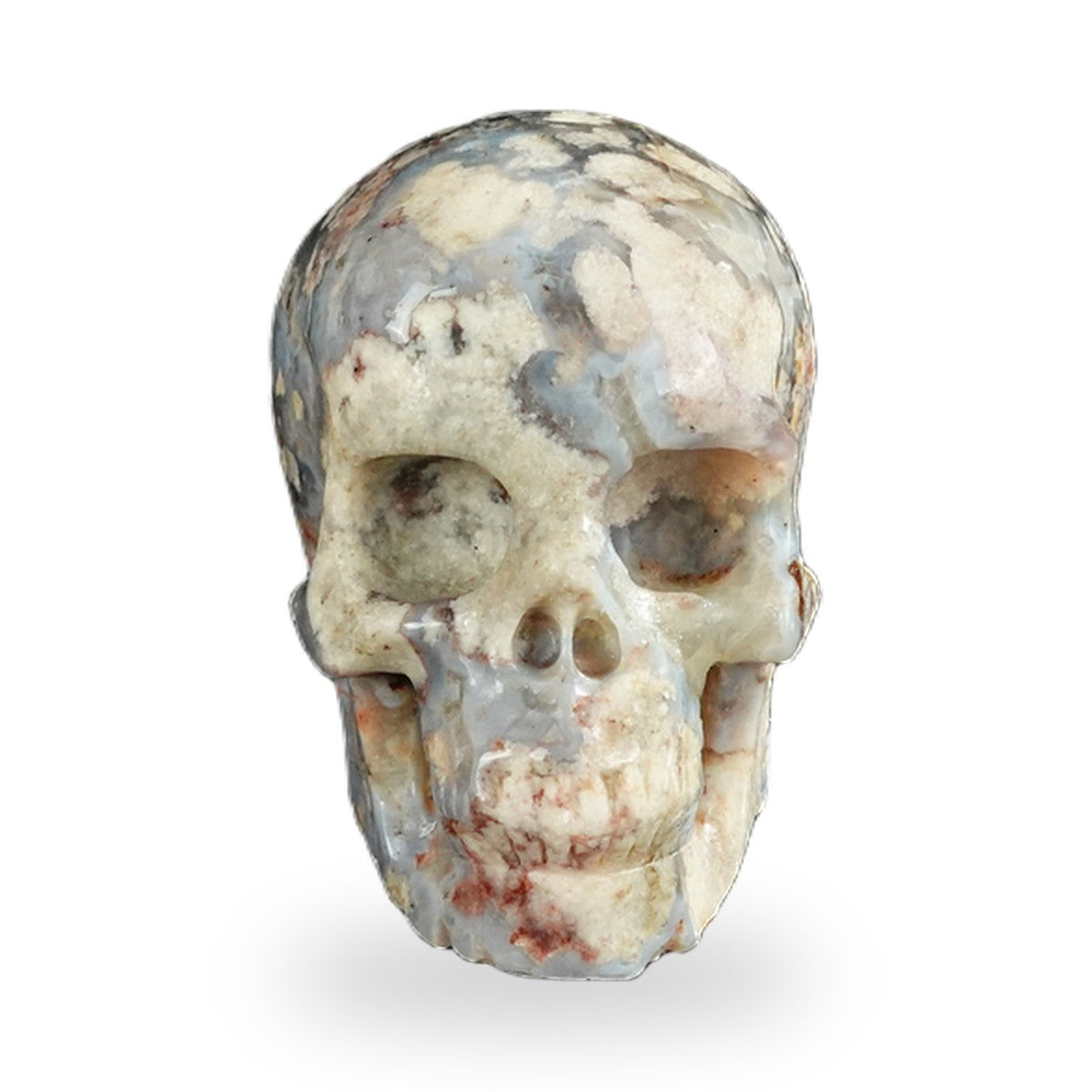 Blue Flower Agate crystal skull 2.2" SKH20BF09 photo 3